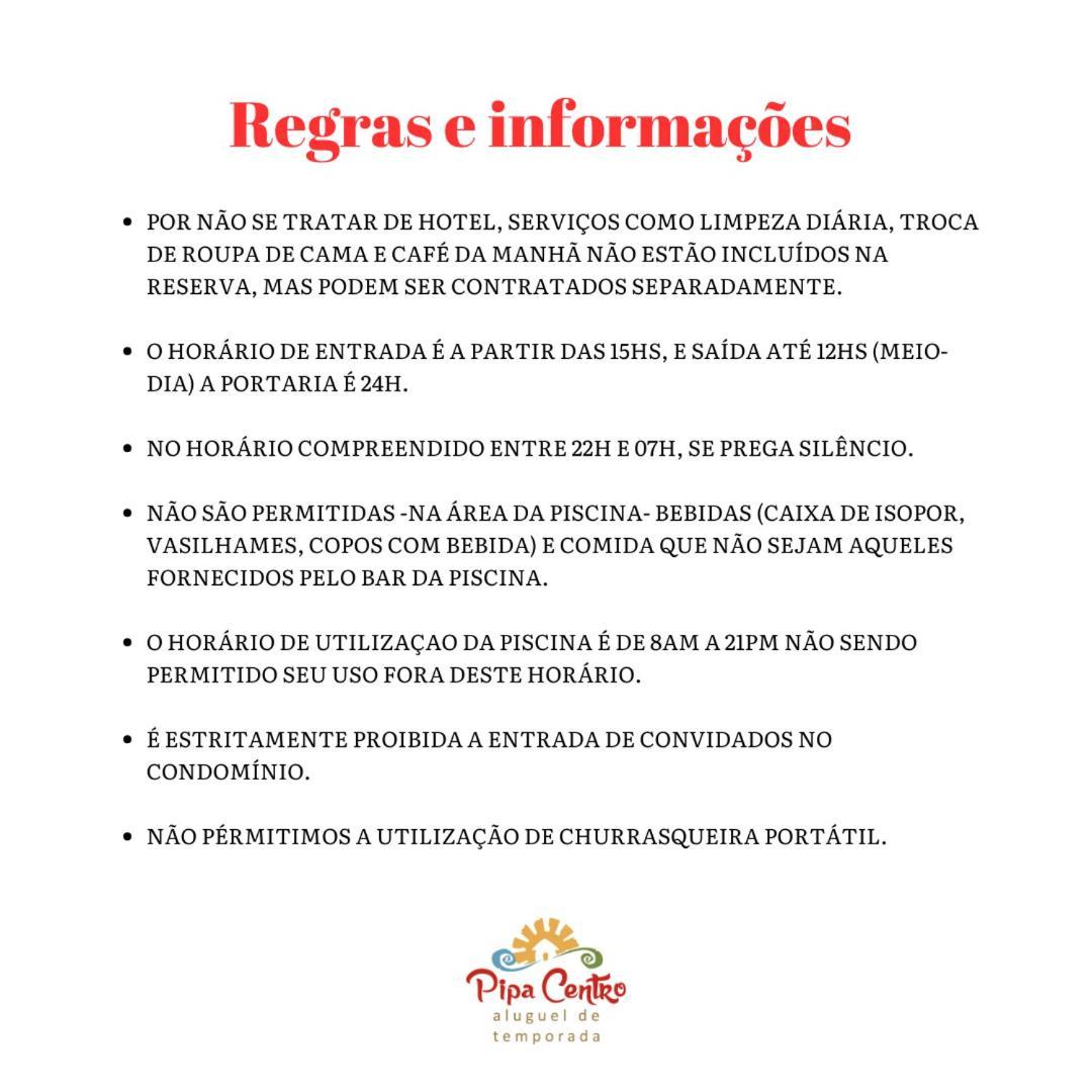 Condominio Solar Pipa - Apartamento Economico, Sem Varanda Praia de Pipa 外观 照片